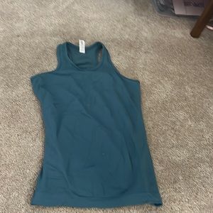 Girls Athleta teal tank top